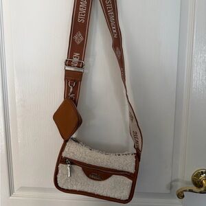 Steve Madden Tan and Cream Belt Bag